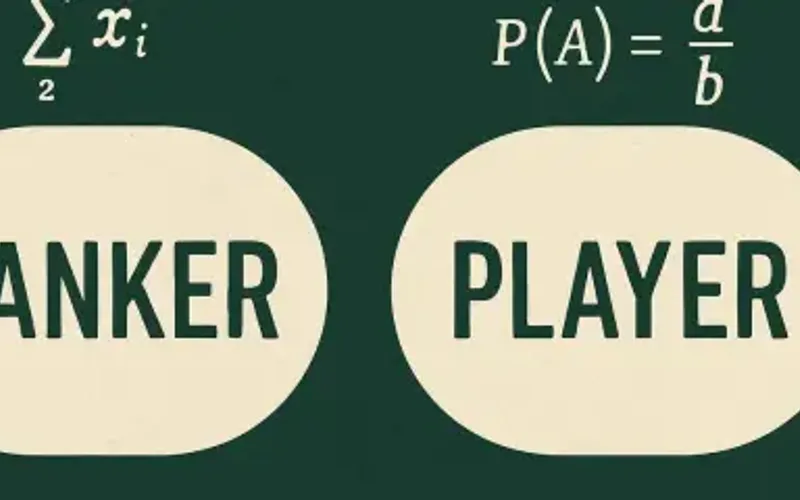 Baccarat player versus banker mathematical house edge and commission
